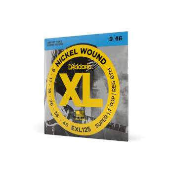 D´Addario EXL125 Nickel Wound, Super Light Top/ Regular Bottom, 9-46